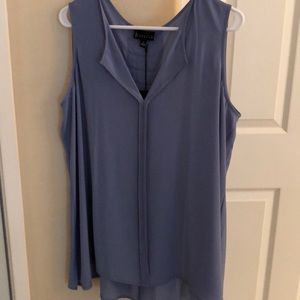 Bobeau dusty blue sleeveless top